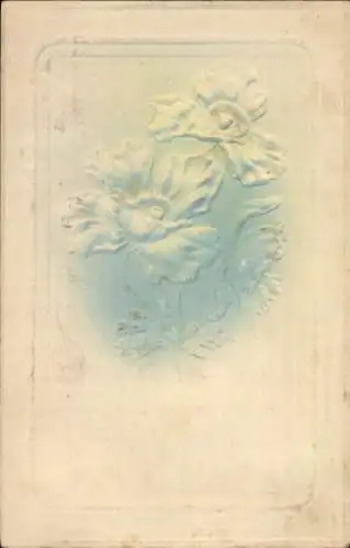 Präge Ak Blühende Blumen