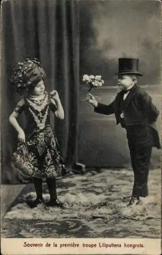 Ak Ungarische Liliputaner