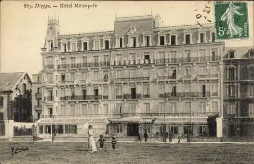 Ak Dieppe Seine-Maritime, Hotel Metropole