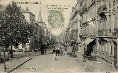 Ak Nancy Meurthe et Moselle, Rue Saint Jean