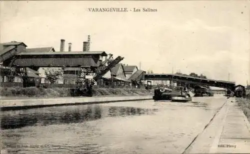 Ak Varangeville Meurthe et Moselle, les Salines