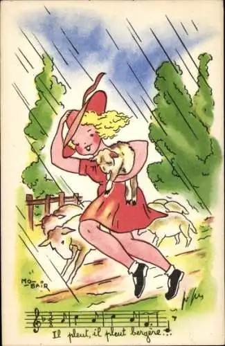 Lied Ak Il pleut bergere