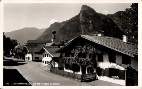 Ak Oberammergau in Oberbayern, Dedlerstraße, Kofel