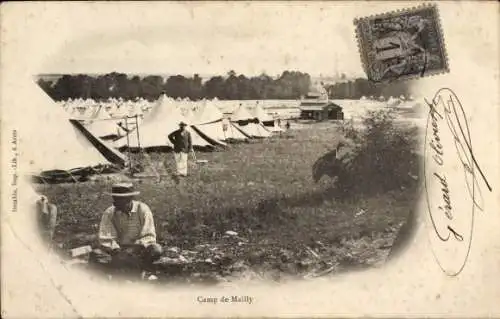 Ak Mailly le Camp Aube, Camp de Mailly