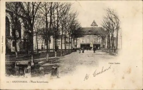 Ak Aigueperse Rhône, Place Saint-Louis
