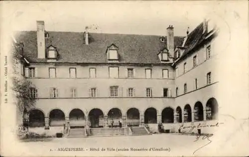 Ak Aigueperse Rhône, Hotel de Ville (ancien Monastere d'Ursulines)