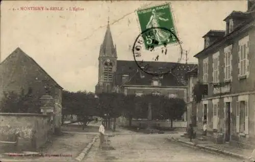 Ak Montigny la Resle Yonne, Kirche