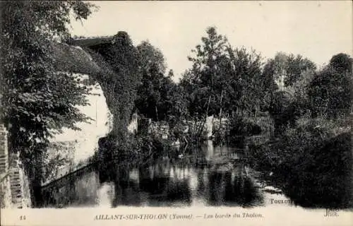 Ak Aillant sur Tholon Yonne, Les bords du Tholon