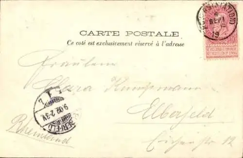 Ak Saint Pierre Martinique, Mont Pelée, Vulkanausbruch 1902