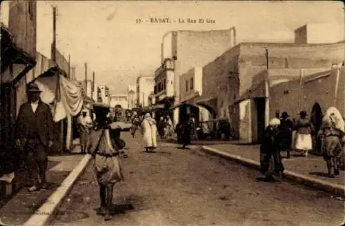 Ak Rabat, Marokko, Rue El Gza