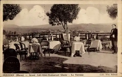 Ak Ouezzan Marokko, Grand Café Hotel Glacier, Terrasse