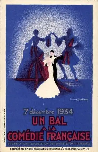 Ak Paris, Ein Ball in der Comedie Francaise 1934