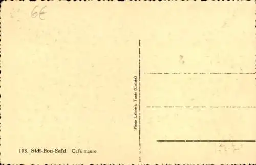 Ak Sidi Bou Saïd Tunesien, maurisches Café