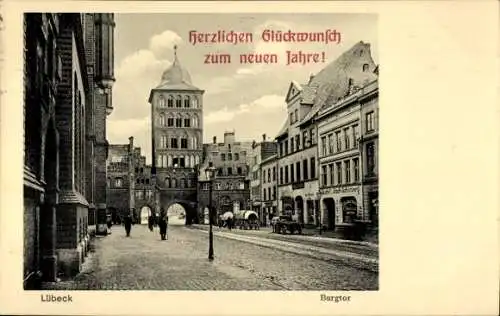 Ak Hansestadt Lübeck, Burgtor