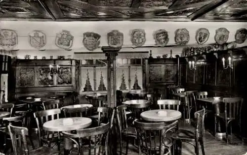 Ak Monschau Montjoie in der Eifel, Innenraum, Speiseraum