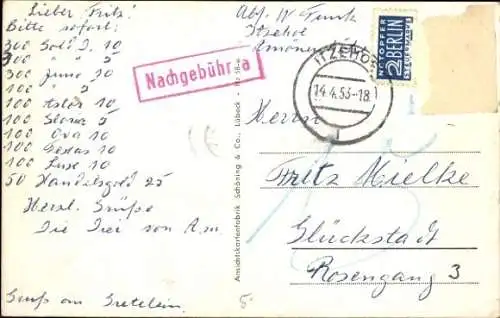 Ak Itzehoe in Holstein, Schloss Breitenburg