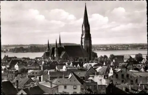 Ak Schleswig an der Schlei, Blick vom Gallberg auf den Dom