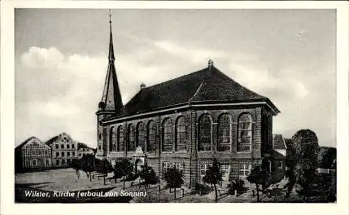 Ak Wilster in Holstein, Kirche, erbaut von Sonnin