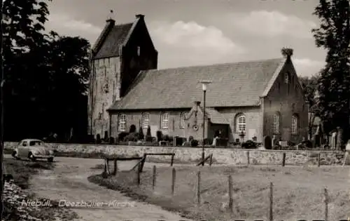 Ak Deezbüll Niebüll in Nordfriesland, Kirche