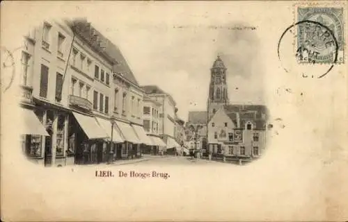 Ak Lier Lierre Flandern Antwerpen, Hooge Brug