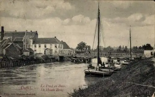 Ak Duffel Flandern Antwerpen, Pont en Bois