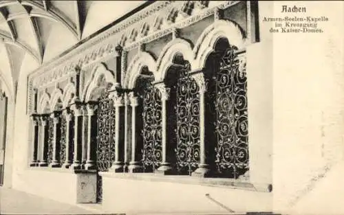 Ak Aachen, Kaiserdom, Kreuzgang, Arme-Seelen-Kapelle