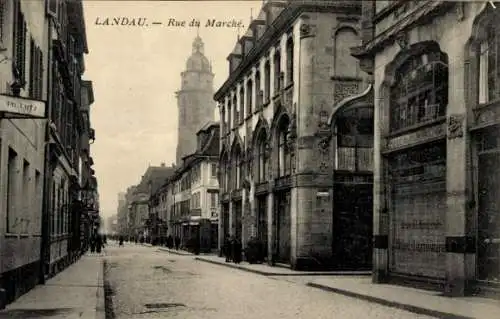 Ak Landau in der Pfalz, Marktstraße