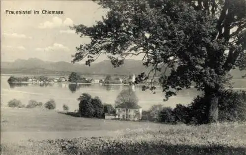 Ak Frauenchiemsee Fraueninsel Chiemsee Oberbayern, Panorama
