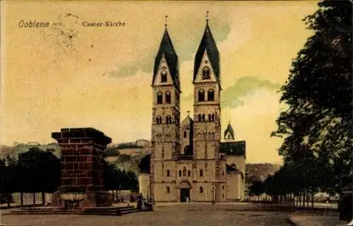 Ak Koblenz am Rhein, Castor-Kirche