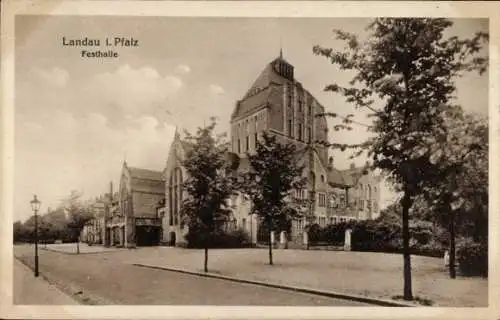 Ak Landau Pfalz, Festhalle