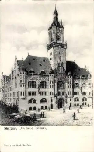 Ak Stuttgart in Württemberg, Das neue Rathaus
