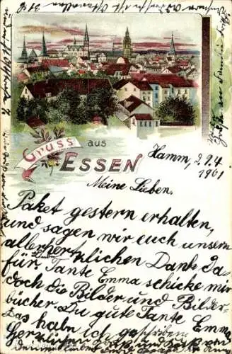 Litho Essen im Ruhrgebiet, Gesamtansicht