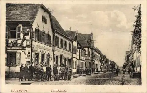 Ak Bellheim in der Pfalz, Hauptstraße