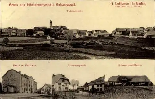 Ak Höchenschwand im Schwarzwald, Hotel, Kurhaus, Schwarzwaldhaus