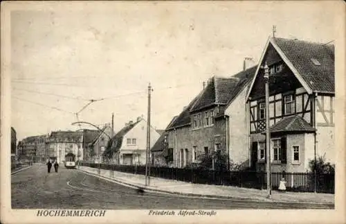 Ak Hochemmerich Duisburg im Ruhrgebiet, Friedrich Alfred Straße