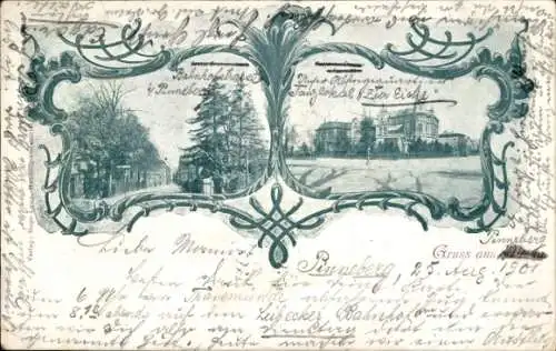 Ak Pinneberg in Holstein, Bahnhofstraße, Tanzlokal Zur Eiche