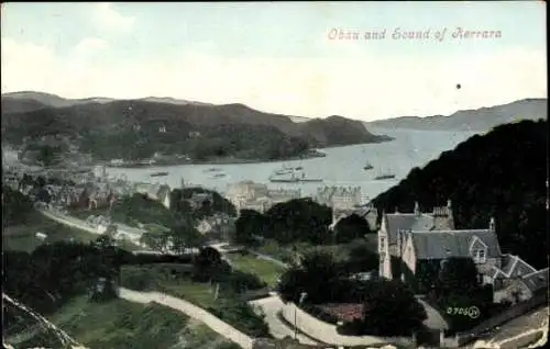 Ak Oban Schottland, Sound of Kerrara, Teilansicht vom Ort