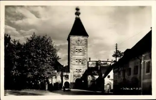 Ak Wels in Oberösterreich, Blick zum Turm