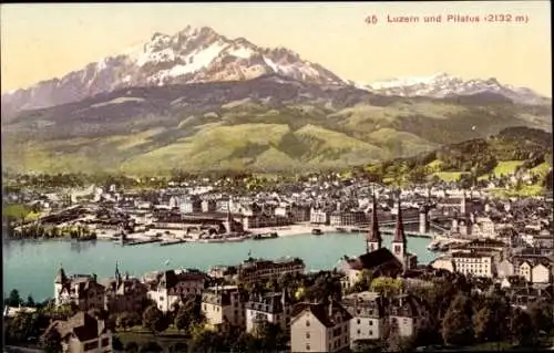 Ak Kanton Luzern Schweiz, Pilatus, Panorama
