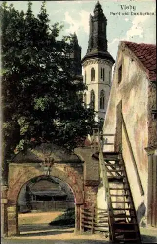 Ak Visby Wisby Schweden, Domkirche