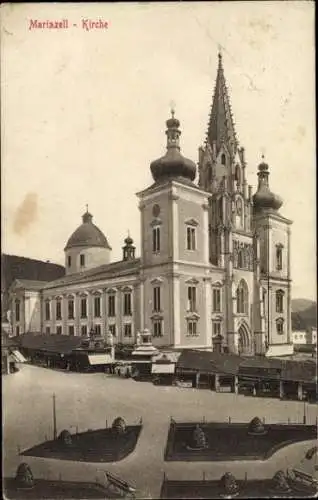 Ak Mariazell Steiermark, Kirche