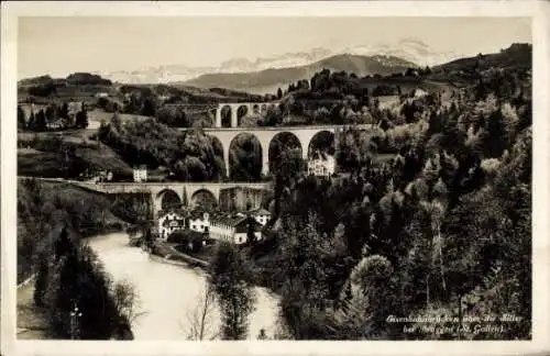 Ak Bruggen Kt. St. Gallen Schweiz, Eisenbahnbrücke