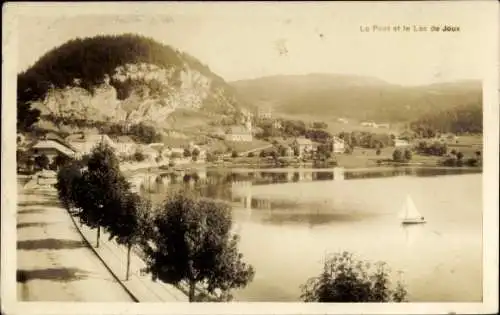 Ak Vallée de Joux Kanton Waadt, Brücke mit See