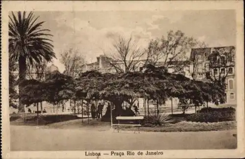 Ak Lisboa Lissabon Portugal, Praca Rio de Janeiro