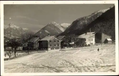 Ak Bürserberg Vorarlberg, Teilansicht, Wintermotiv