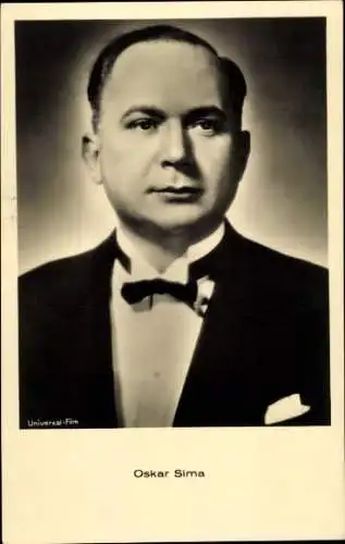 Ak Schauspieler Oskar Sima, Portrait