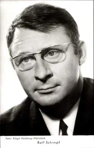 Ak Schauspieler Rolf Schimpf, Portrait