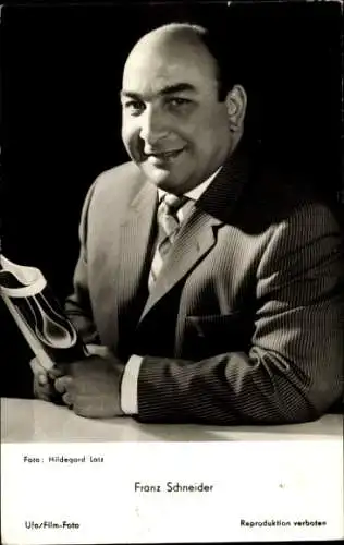 Ak Schauspieler Franz Schneider, Portrait