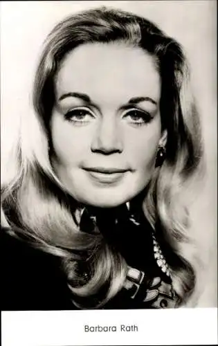 Ak Schauspielerin Barbara Rath, Portrait