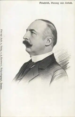 Ak Friedrich, Herzog von Anhalt, Portrait